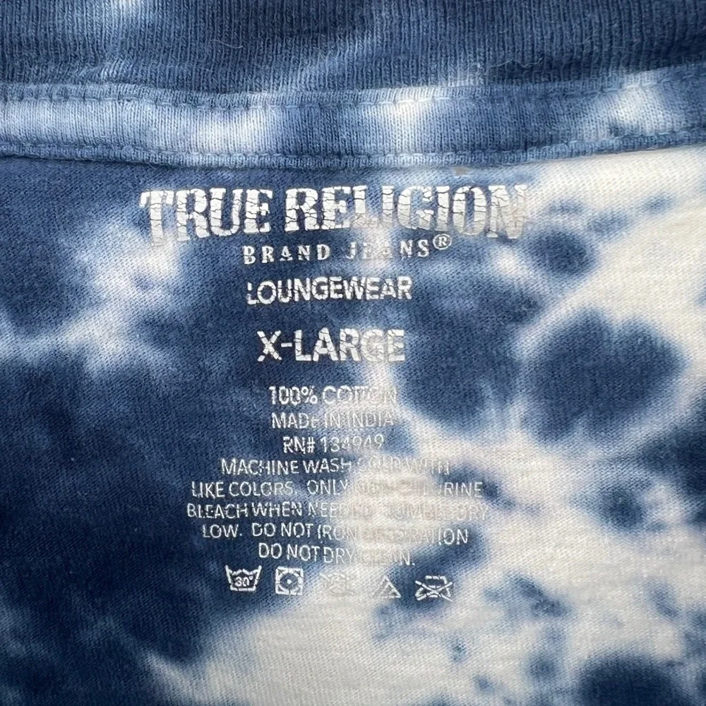 True Religion Tie Dye‎ Buddha Graphic T-Shirt XL Loungewear Y2K